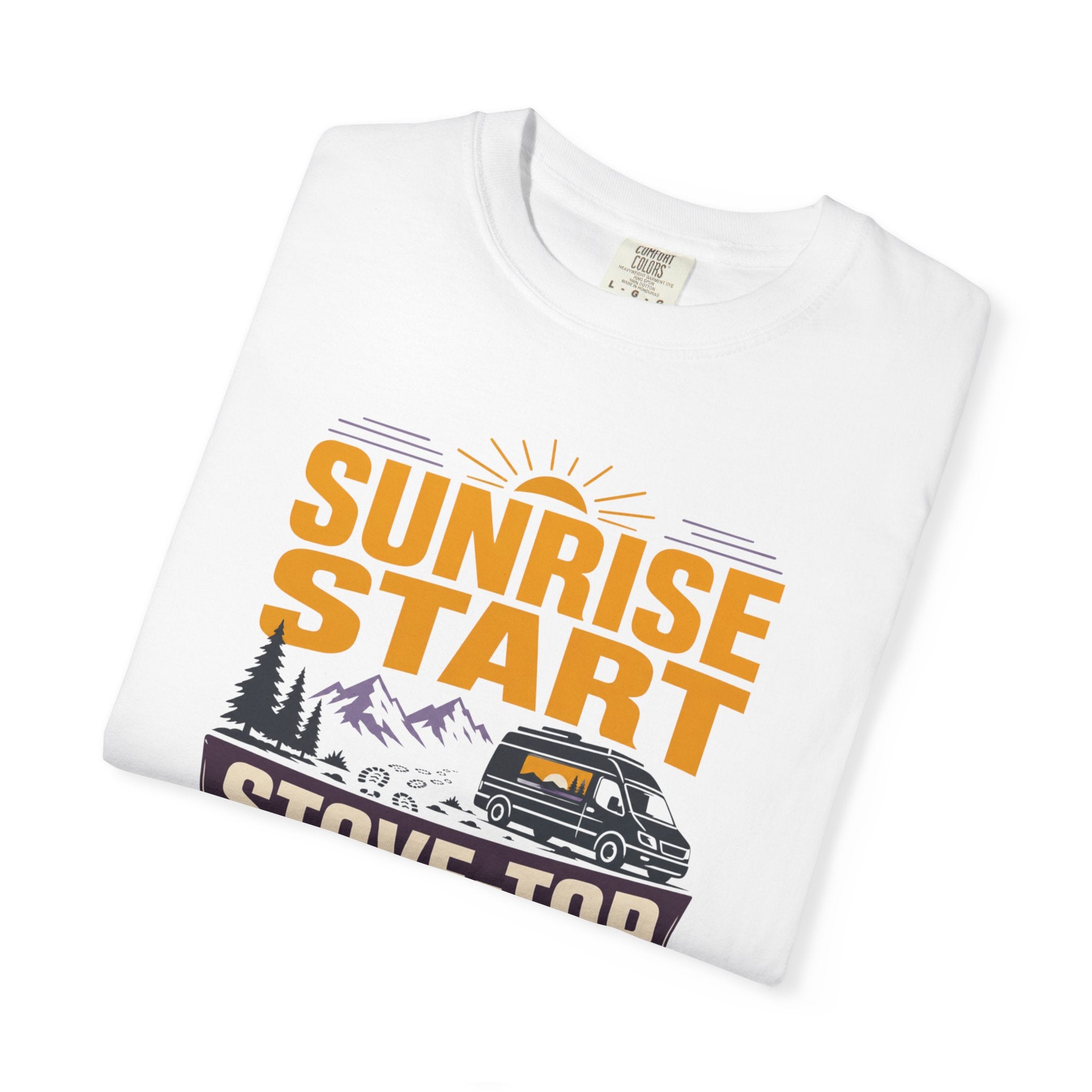 Sunrise Start Stove Top Finish - T-Shirt