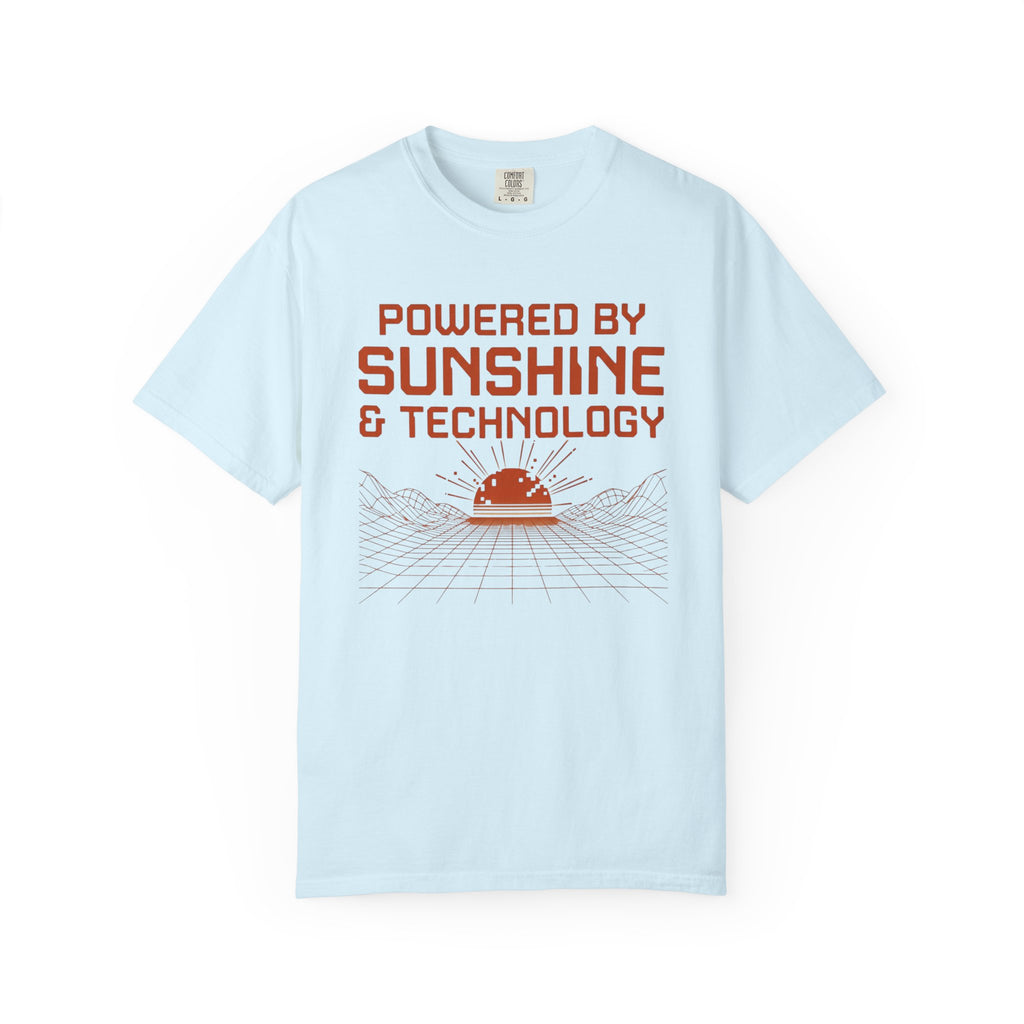 Powered By Sunshine And Technology - T-Shirt