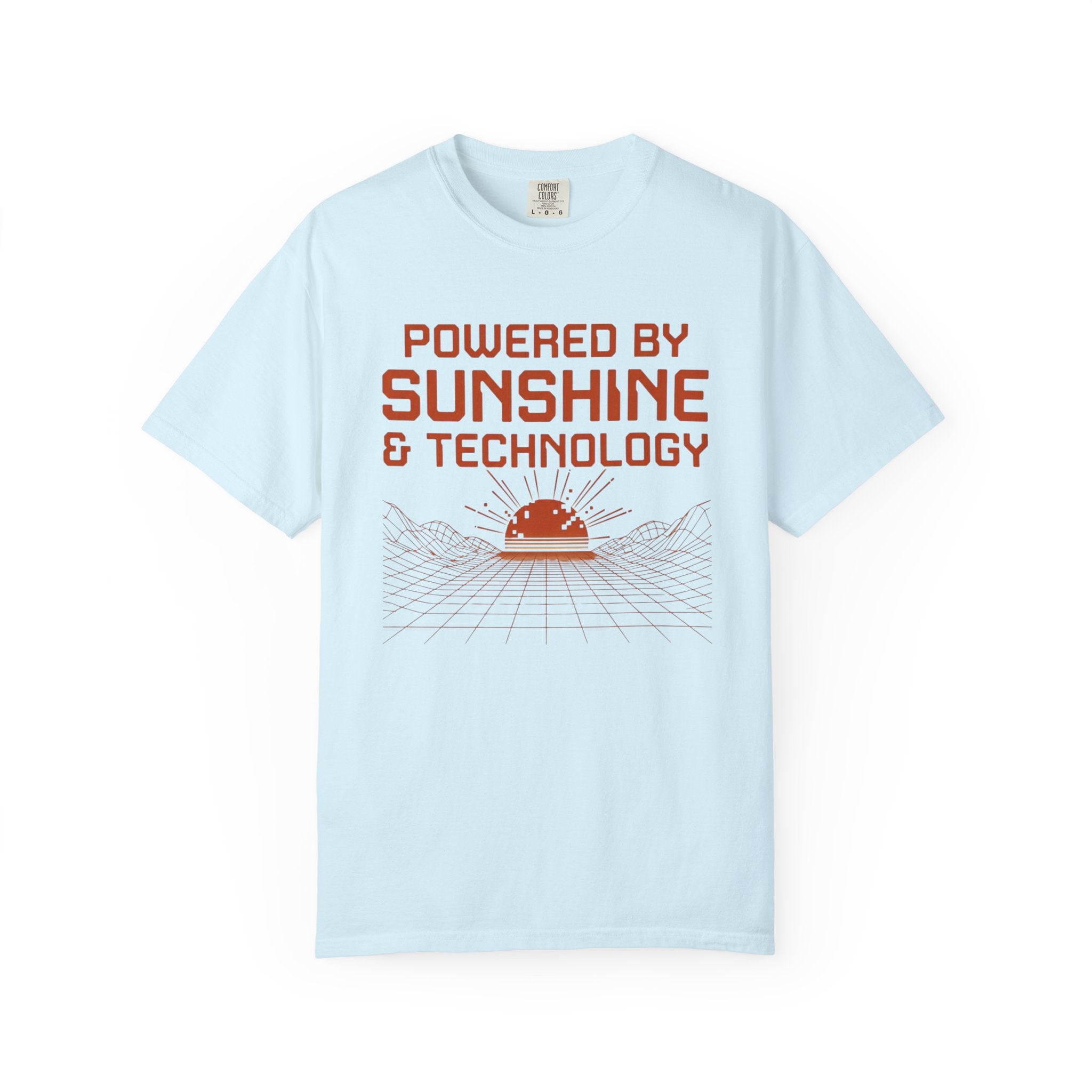 Powered By Sunshine And Technology - T-Shirt