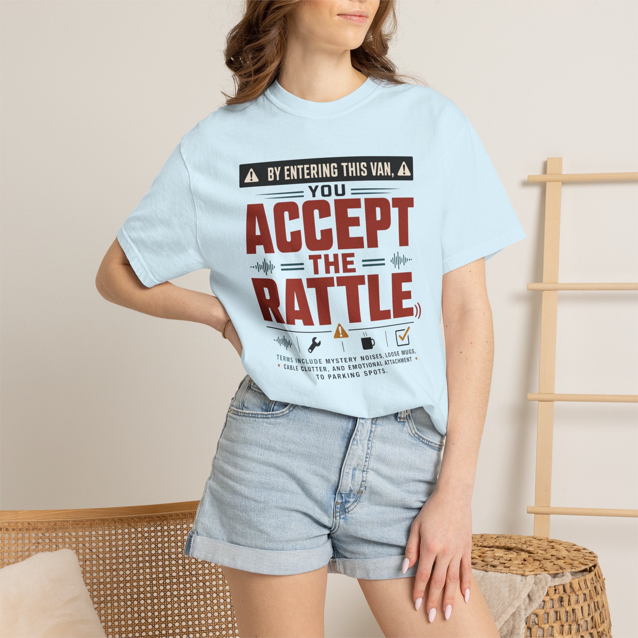 By Entering This Van You Accept The Rattle - T-Shirt