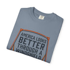 America Looks Better Through A Windshield - T-Shirt