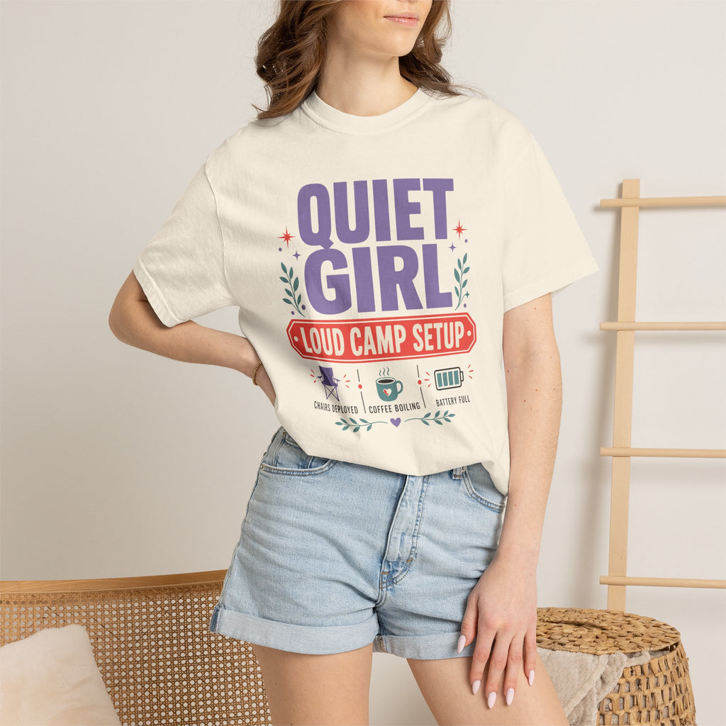 Quiet Girl Loud Camp Setup - T-Shirt