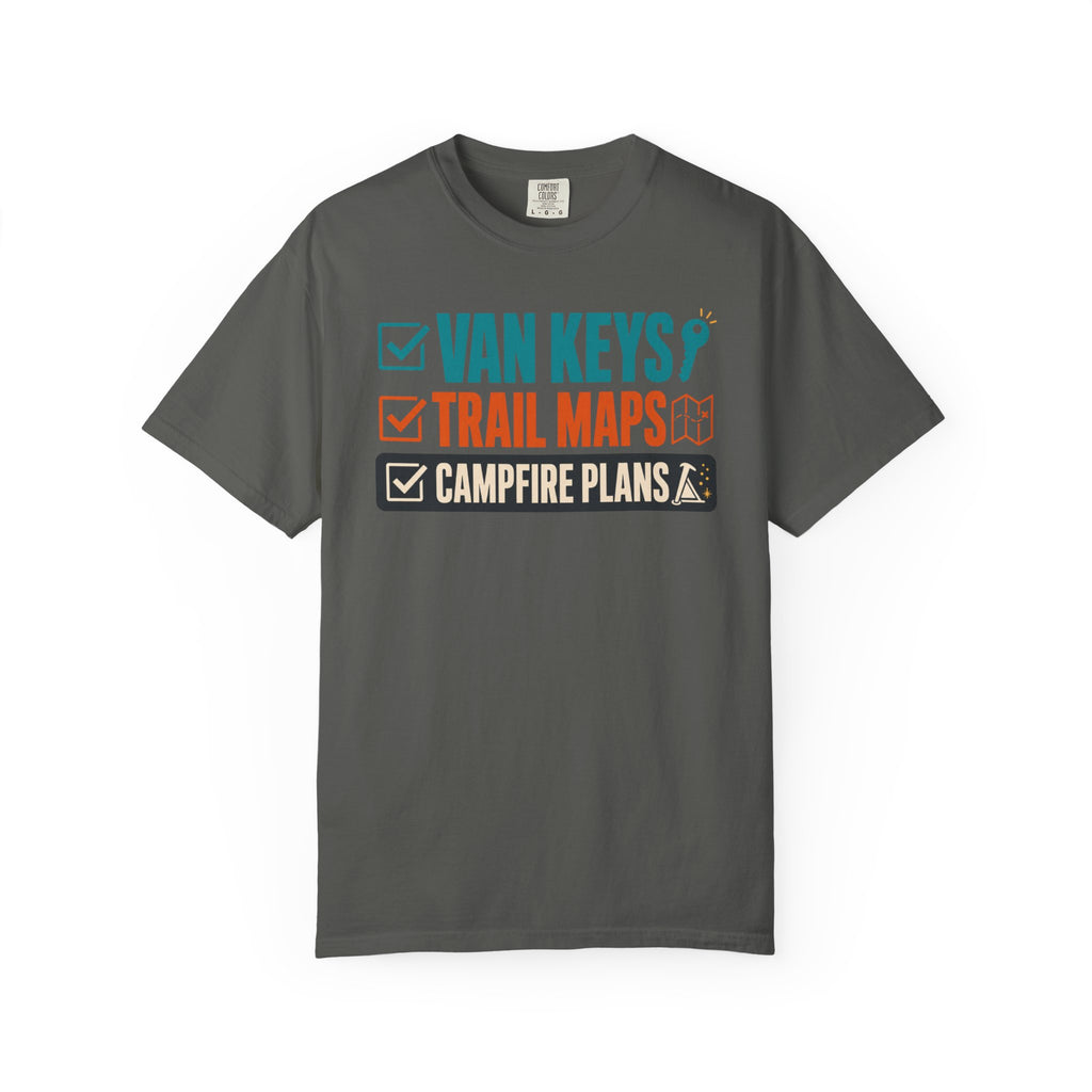 Van Keys Trail Maps Campfire Plans - T-Shirt