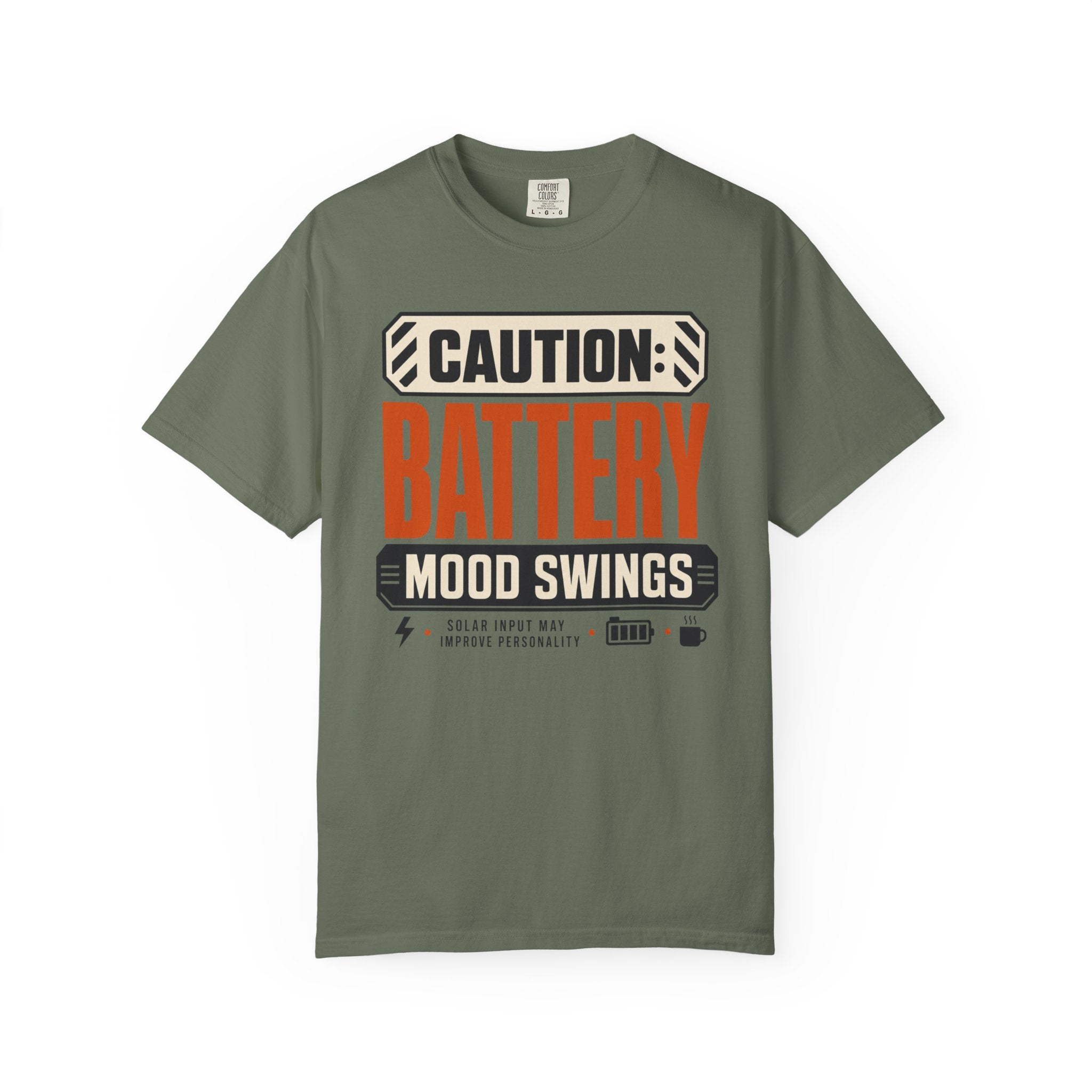 Caution Battery Mood Swings - T-Shirt
