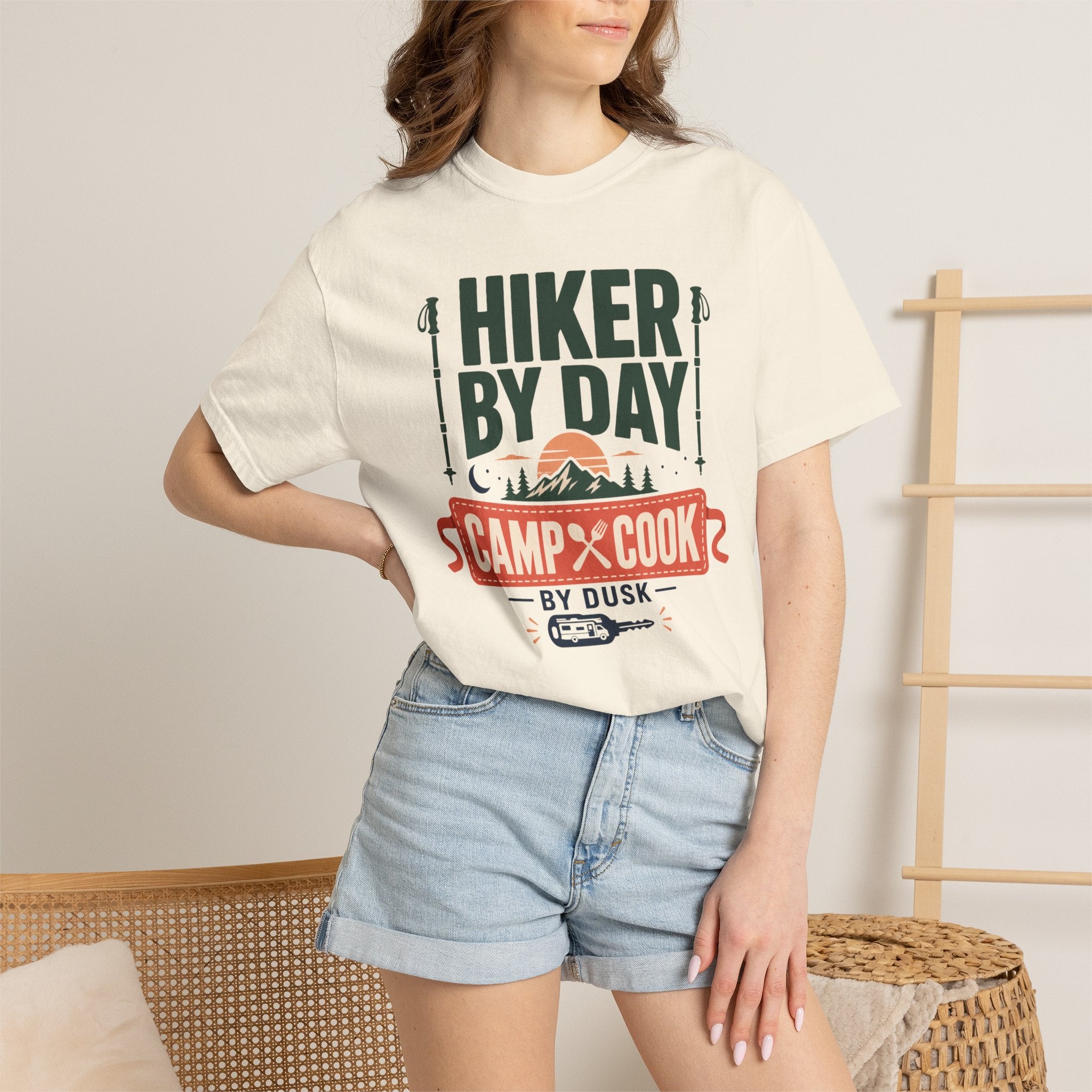 Hiker By Day Camp Cook By Dusk - T-Shirt