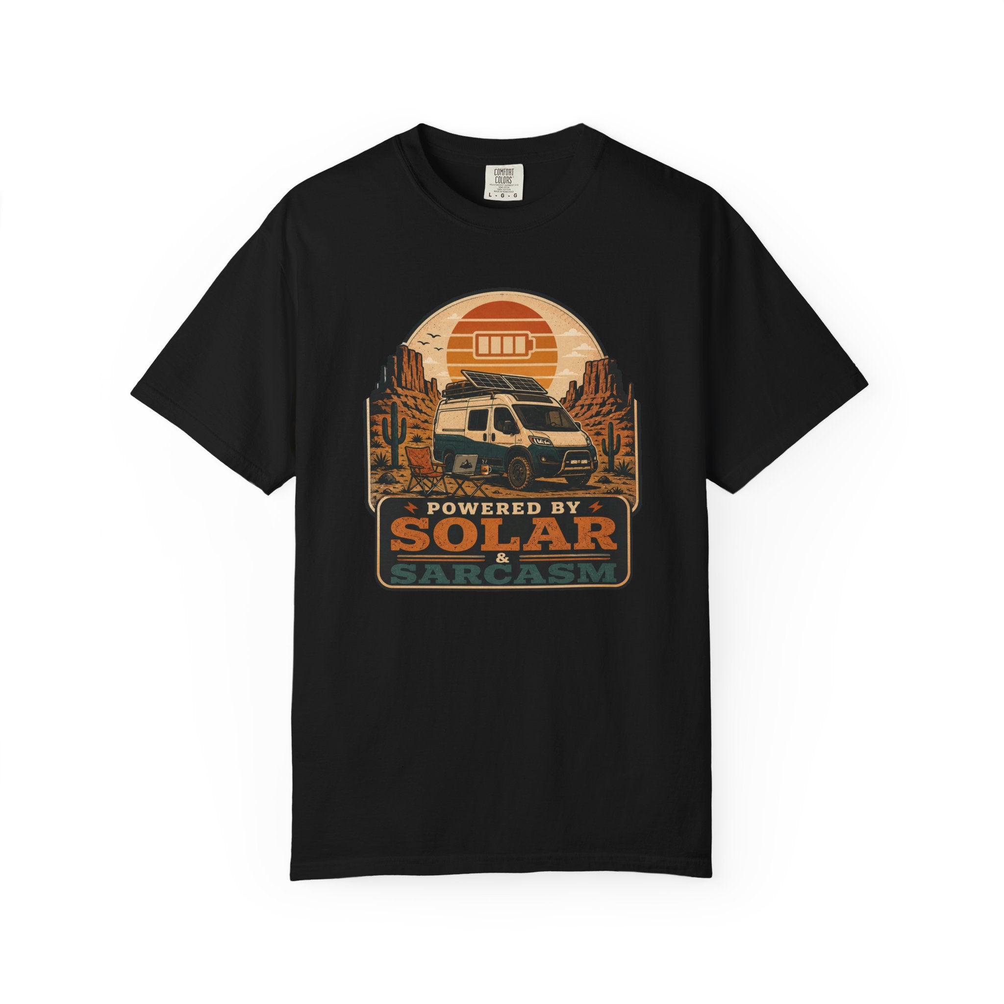 Powered By Solar and Sarcasm - T-Shirt