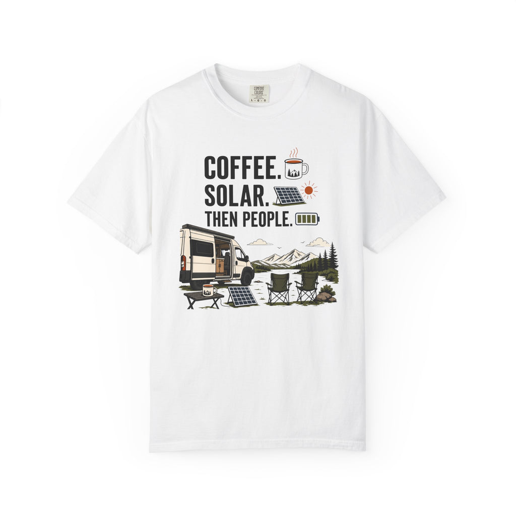 Coffee Solar Then People - T-Shirt