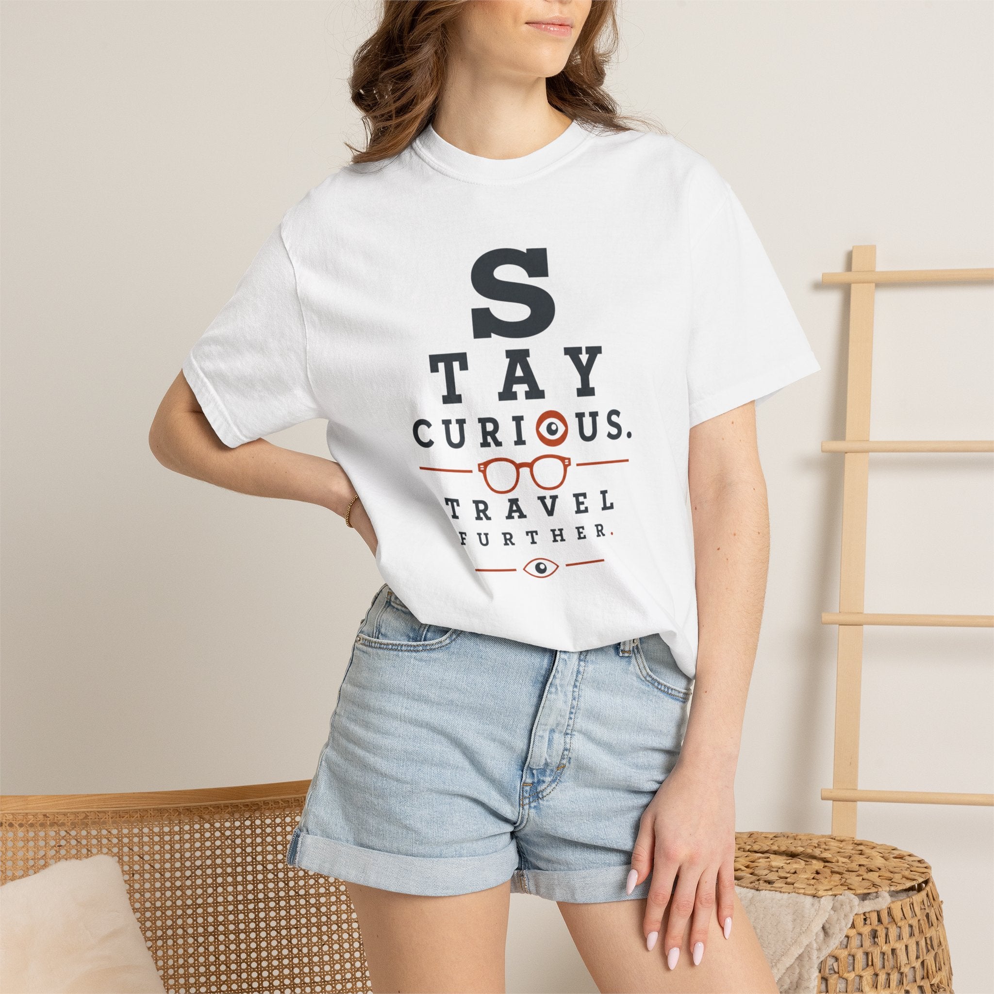 Stay Curious Travel Further - T-Shirt