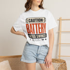 Caution Battery Mood Swings - T-Shirt