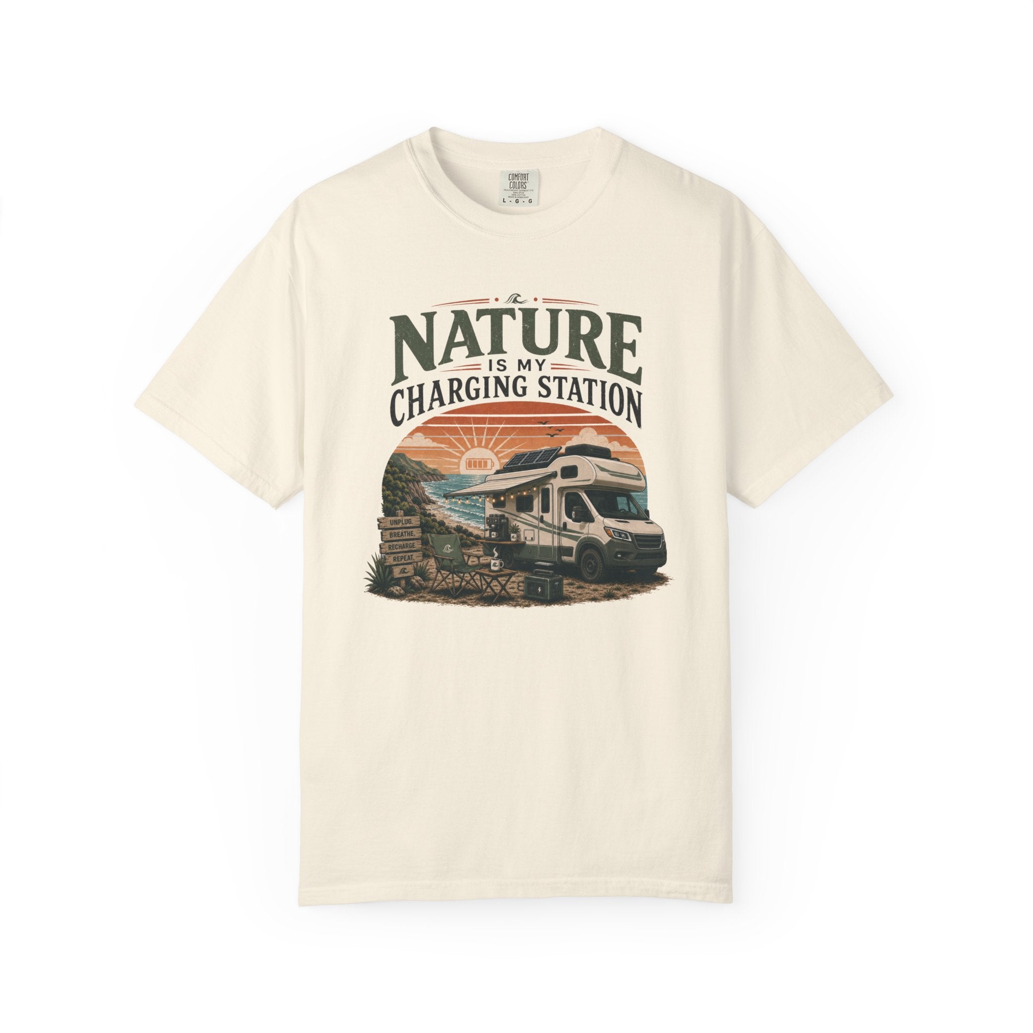 Nature Is My Charging Station - T-Shirt