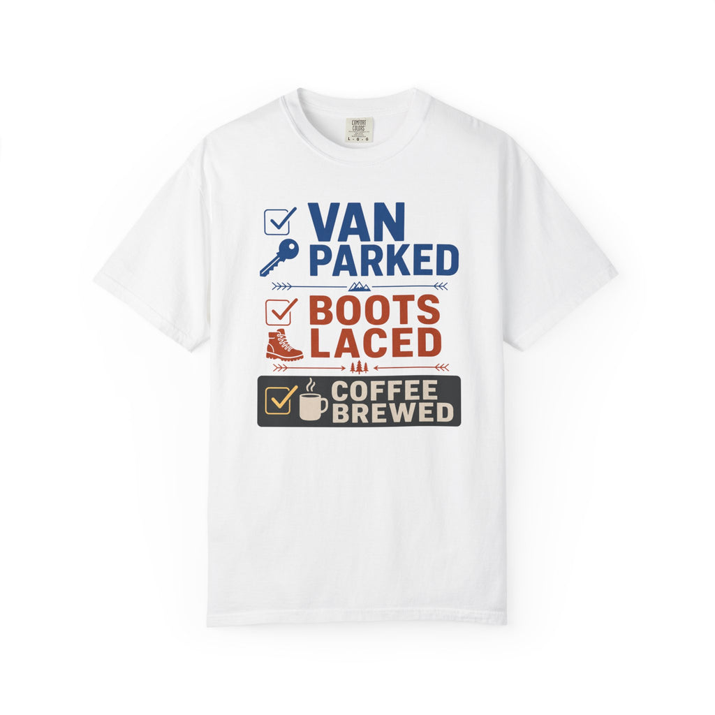 Van Parked Boots Laced Coffee Brewed - T-Shirt