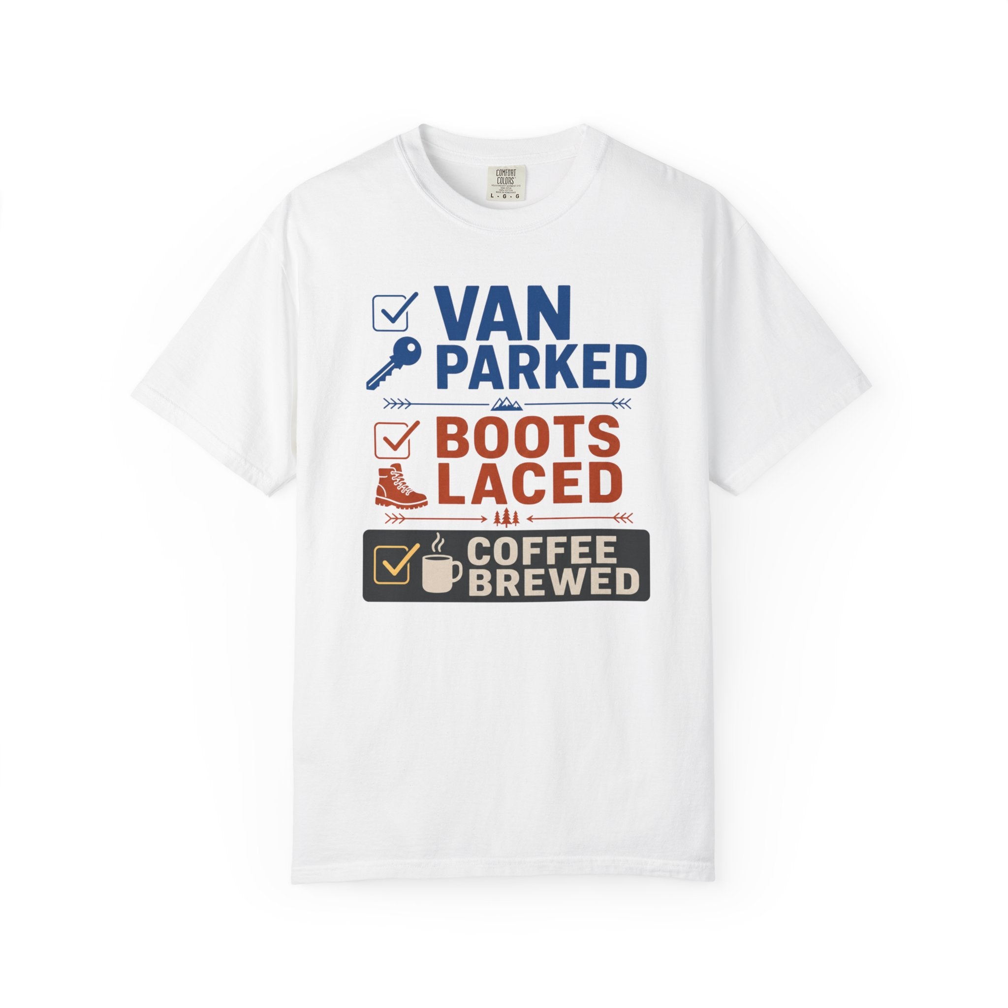 Van Parked Boots Laced Coffee Brewed - T-Shirt