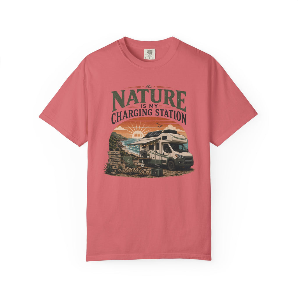 Nature Is My Charging Station - T-Shirt