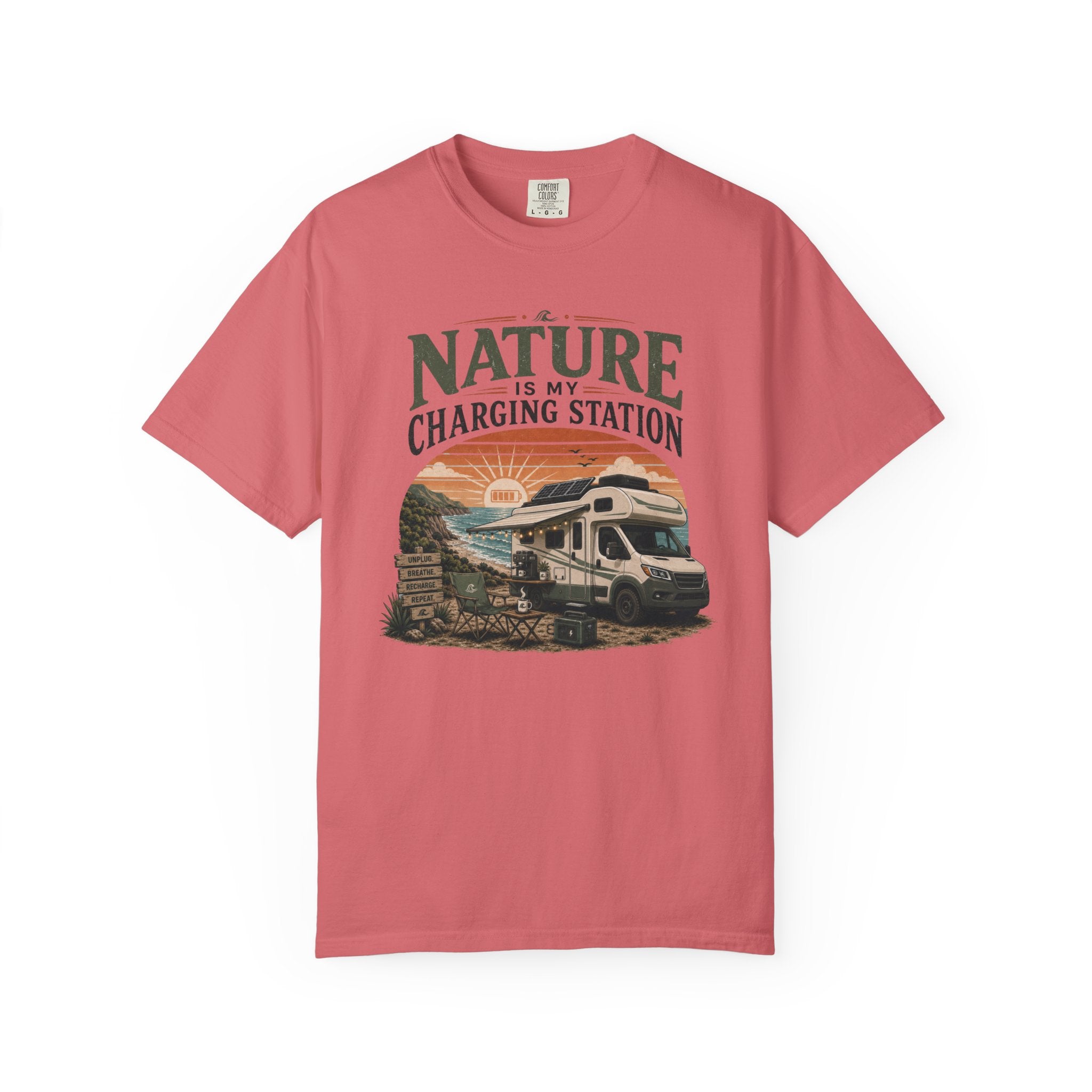 Nature Is My Charging Station - T-Shirt