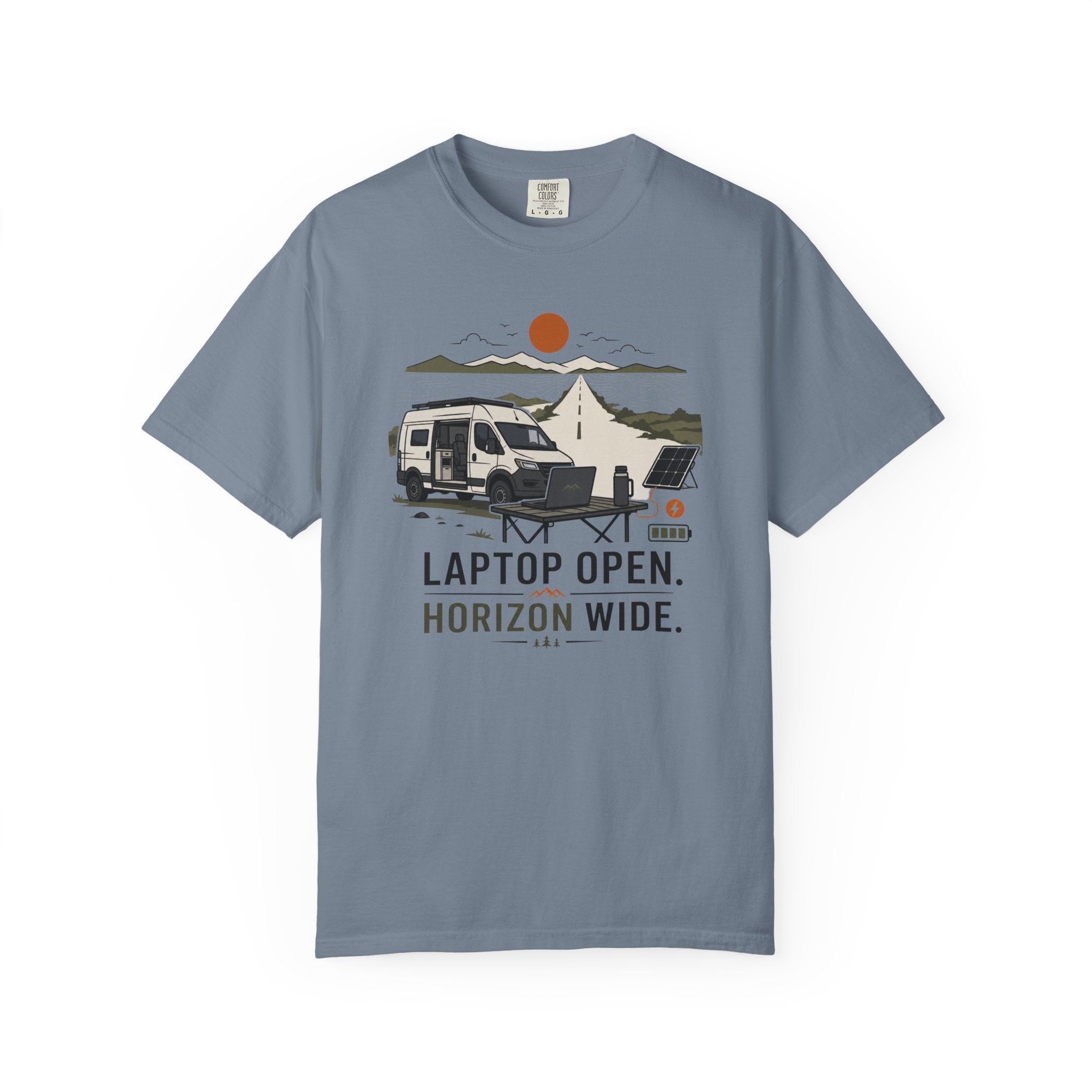 Laptop Open Horizon Wide - T-Shirt