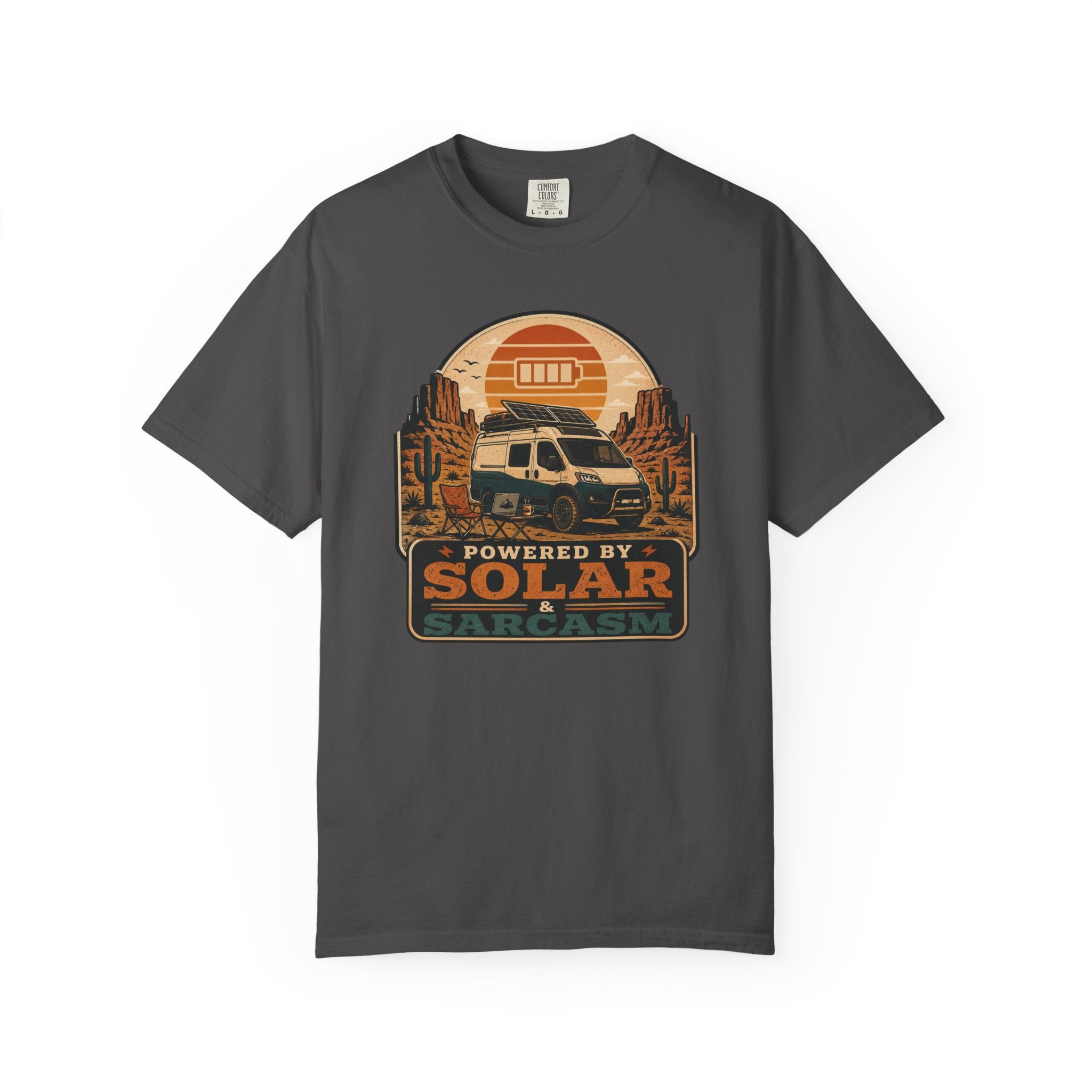 Powered By Solar and Sarcasm - T-Shirt
