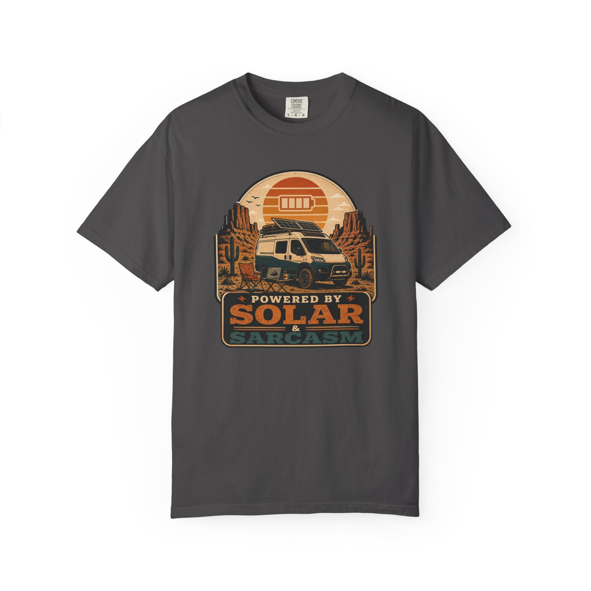 Powered By Solar and Sarcasm - T-Shirt