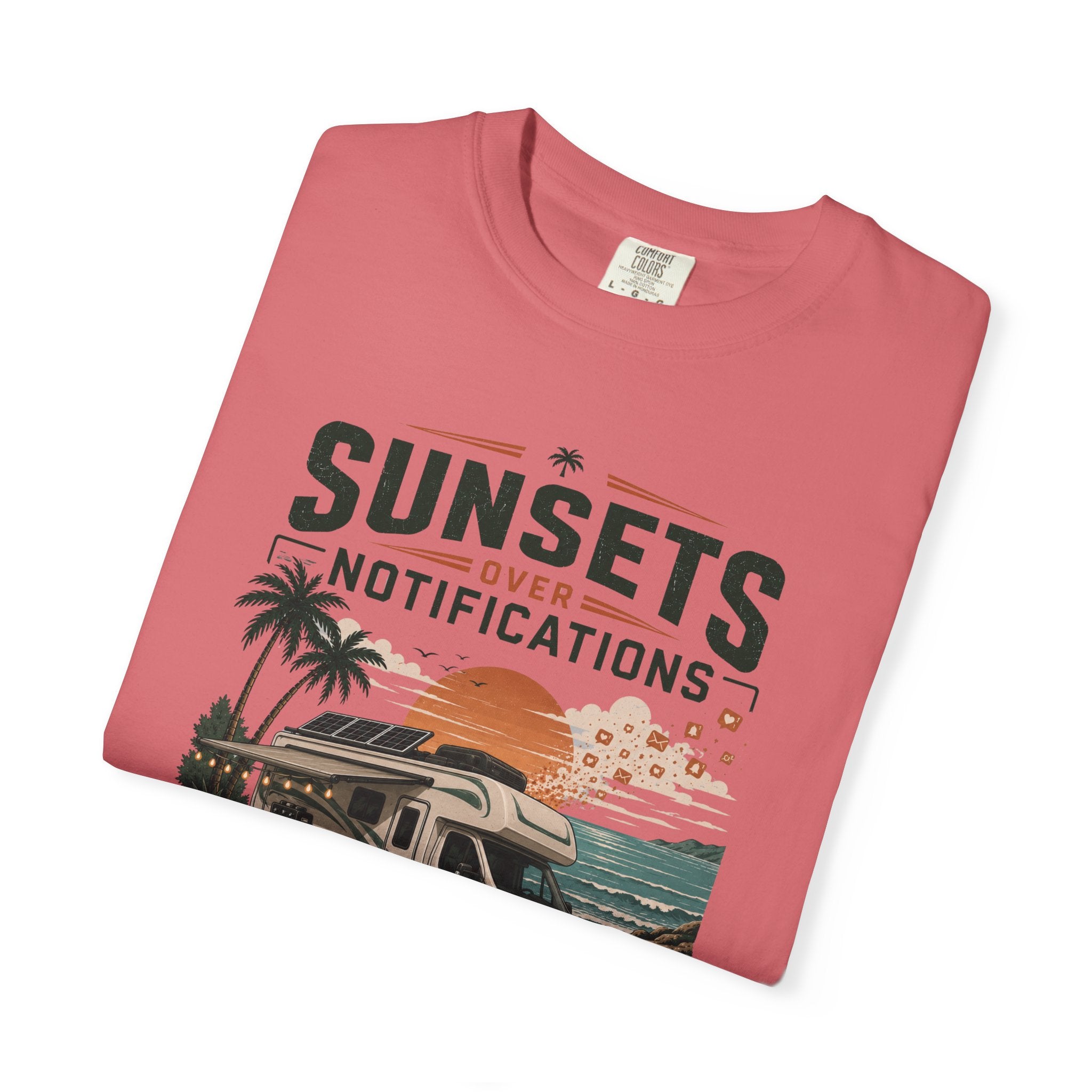 Sunsets Over Notifications - T-Shirt