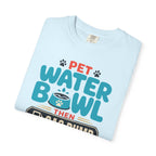 Pet Water Bowl Then Gas Pump - T-Shirt