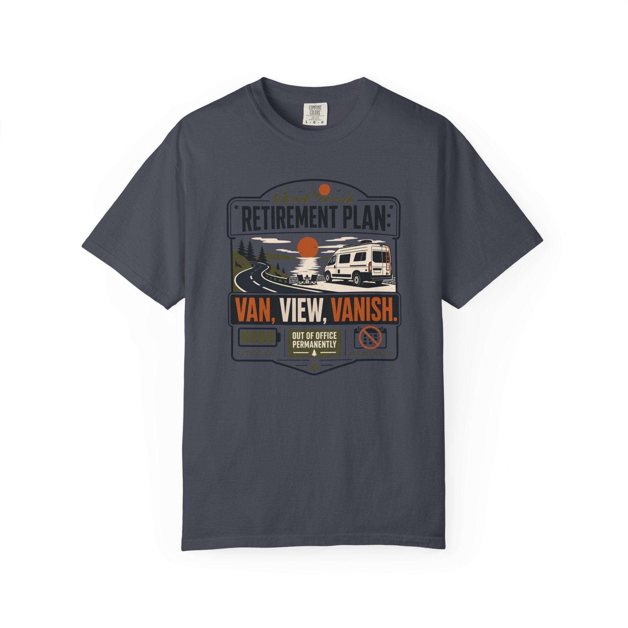 Retirement Plan Van View Vanish - T-Shirt