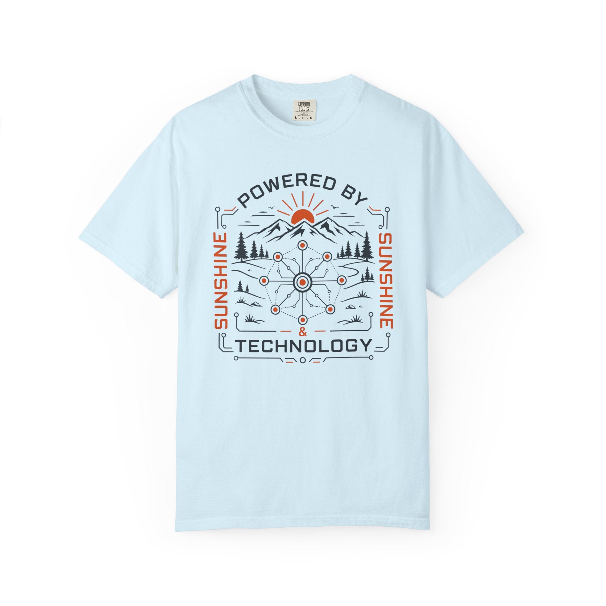 Powered By Sunshine And Technology - T-Shirt