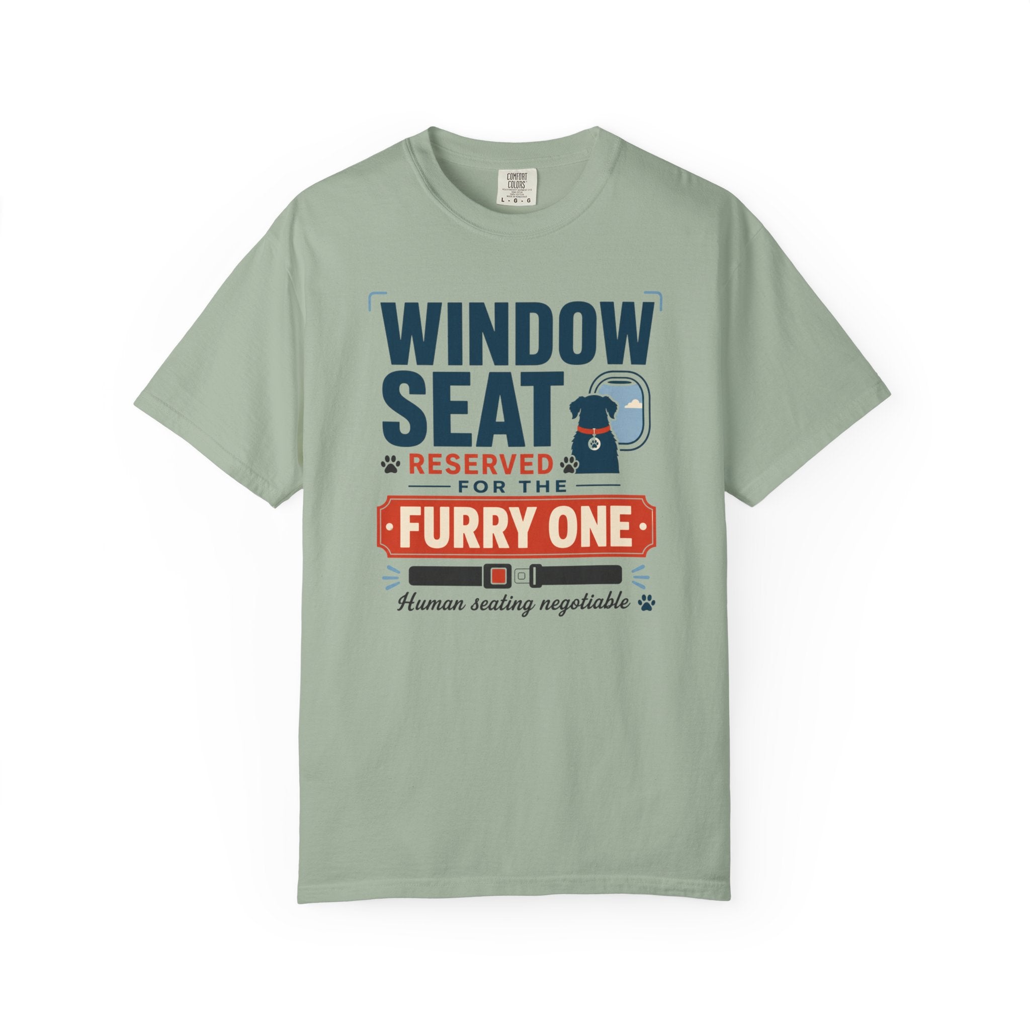 Window Seat Reserved For The Furry One - T-Shirt