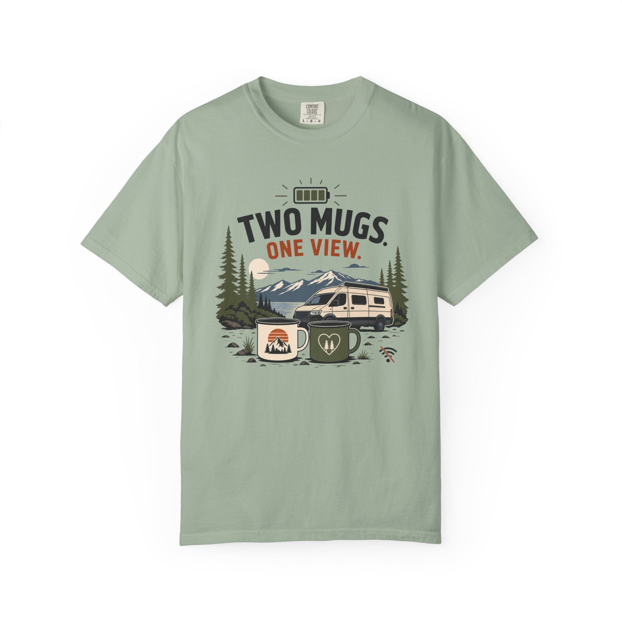Two Mugs One View - T-Shirt