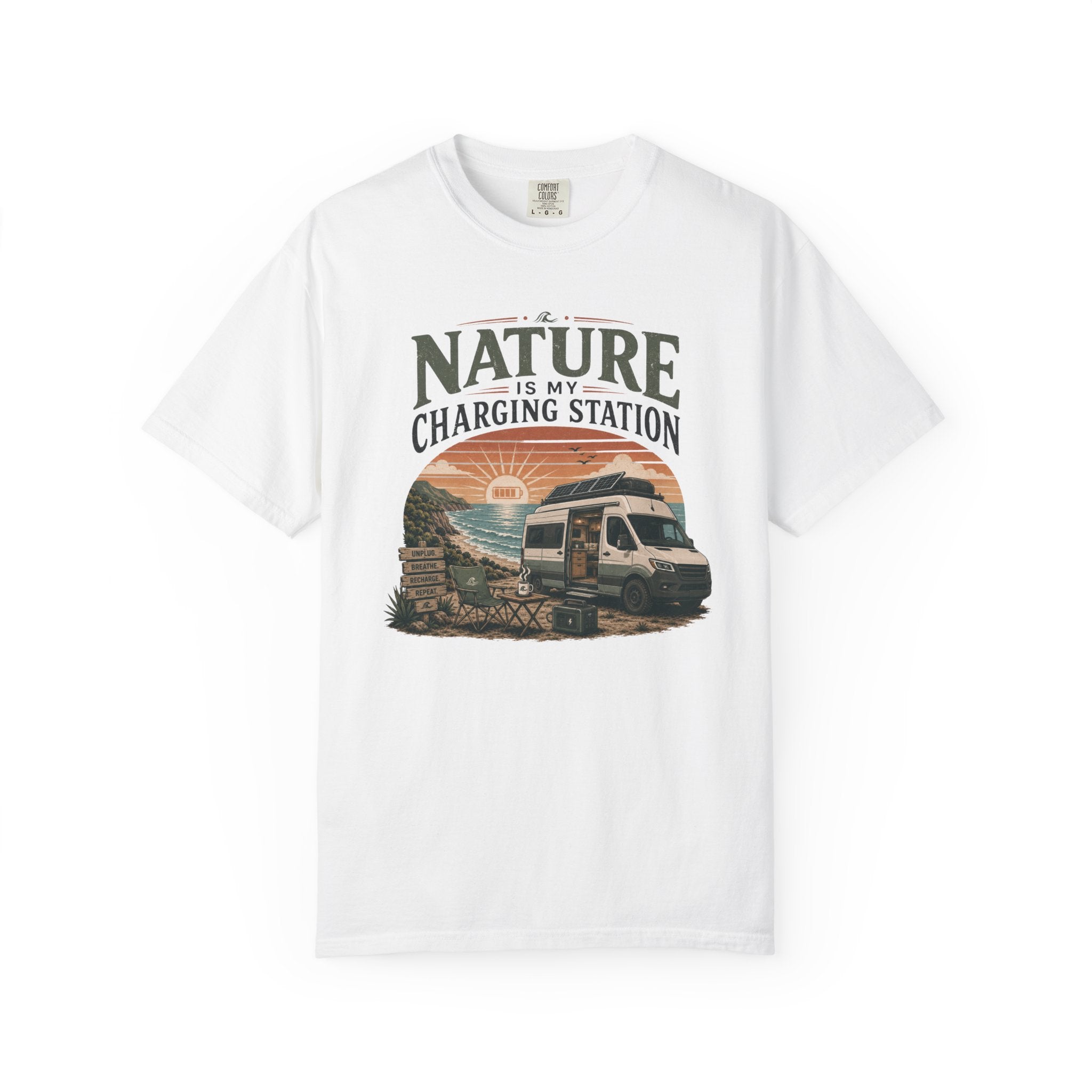 Nature Is My Charging Station - T-Shirt