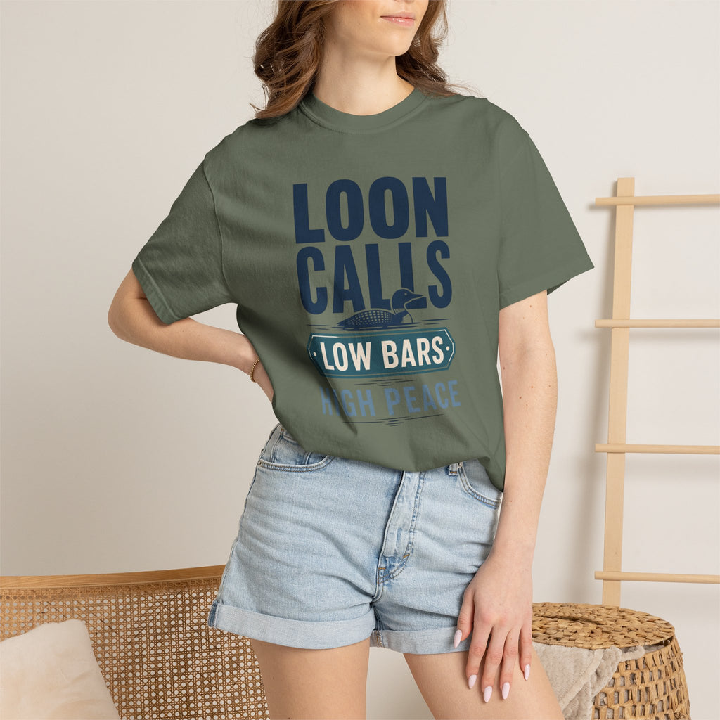 Loon Calls Low Bars High Peace - T-Shirt