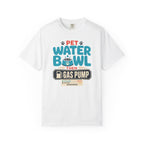 Pet Water Bowl Then Gas Pump - T-Shirt
