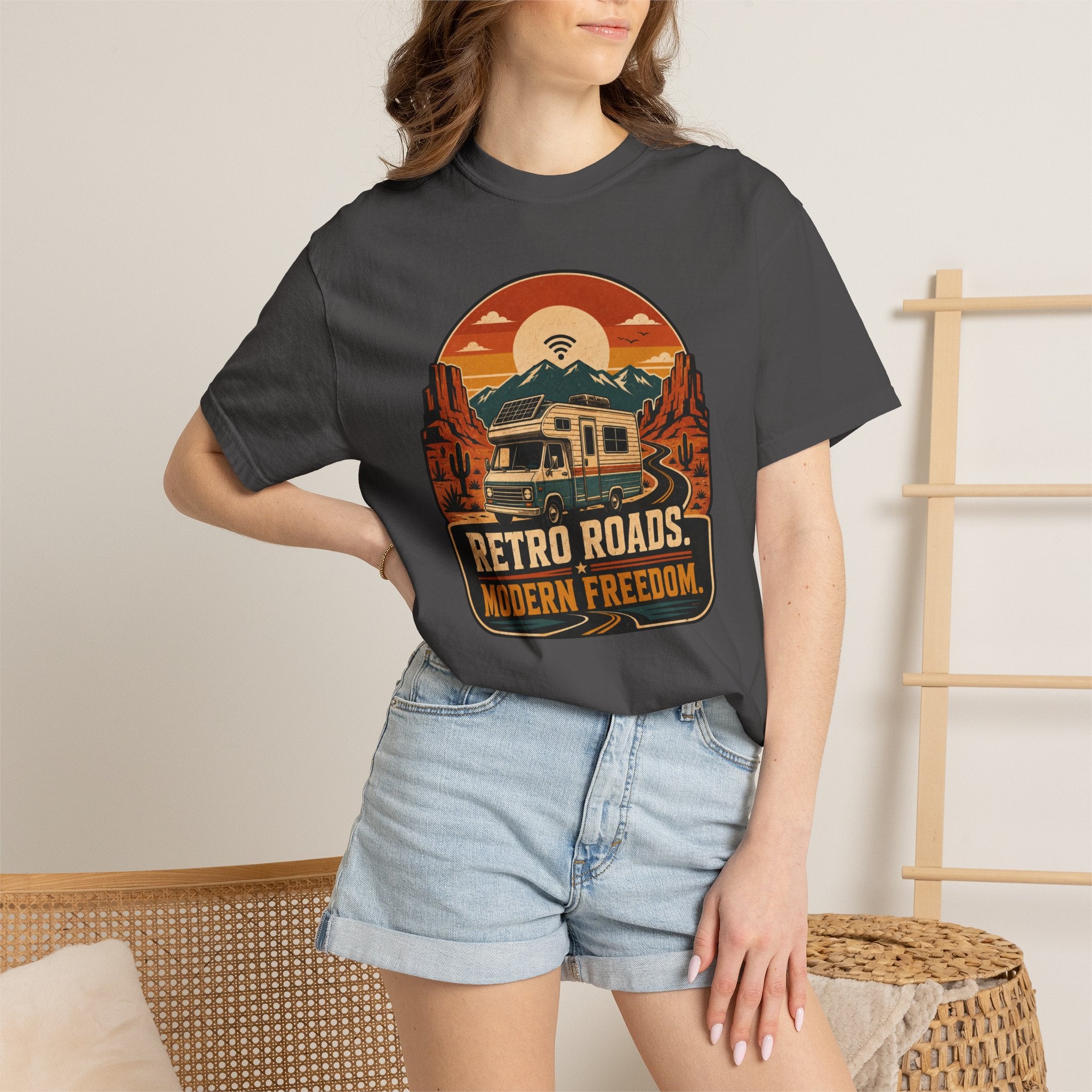 Retro Roads Modern Freedom - T-Shirt