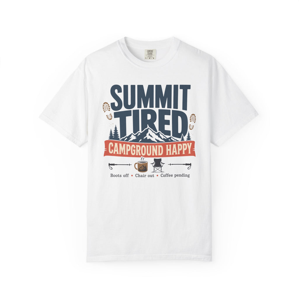 Summit Tired Campground Happy - T-Shirt