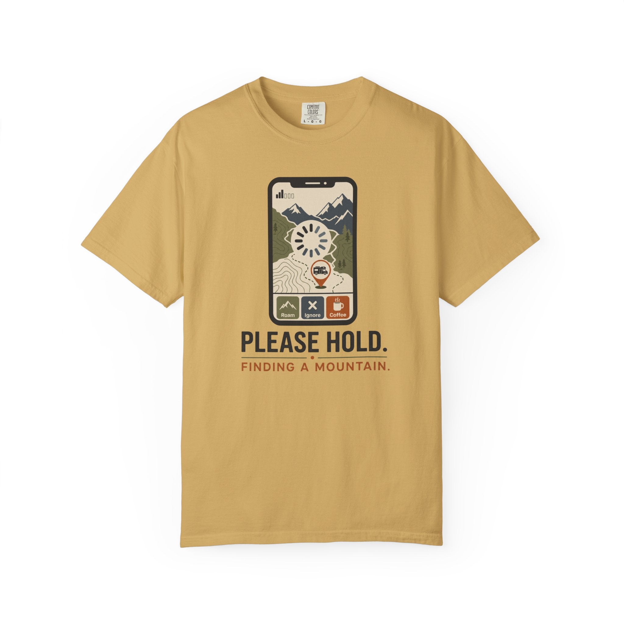 Please Hold Finding A Mountain - T-Shirt