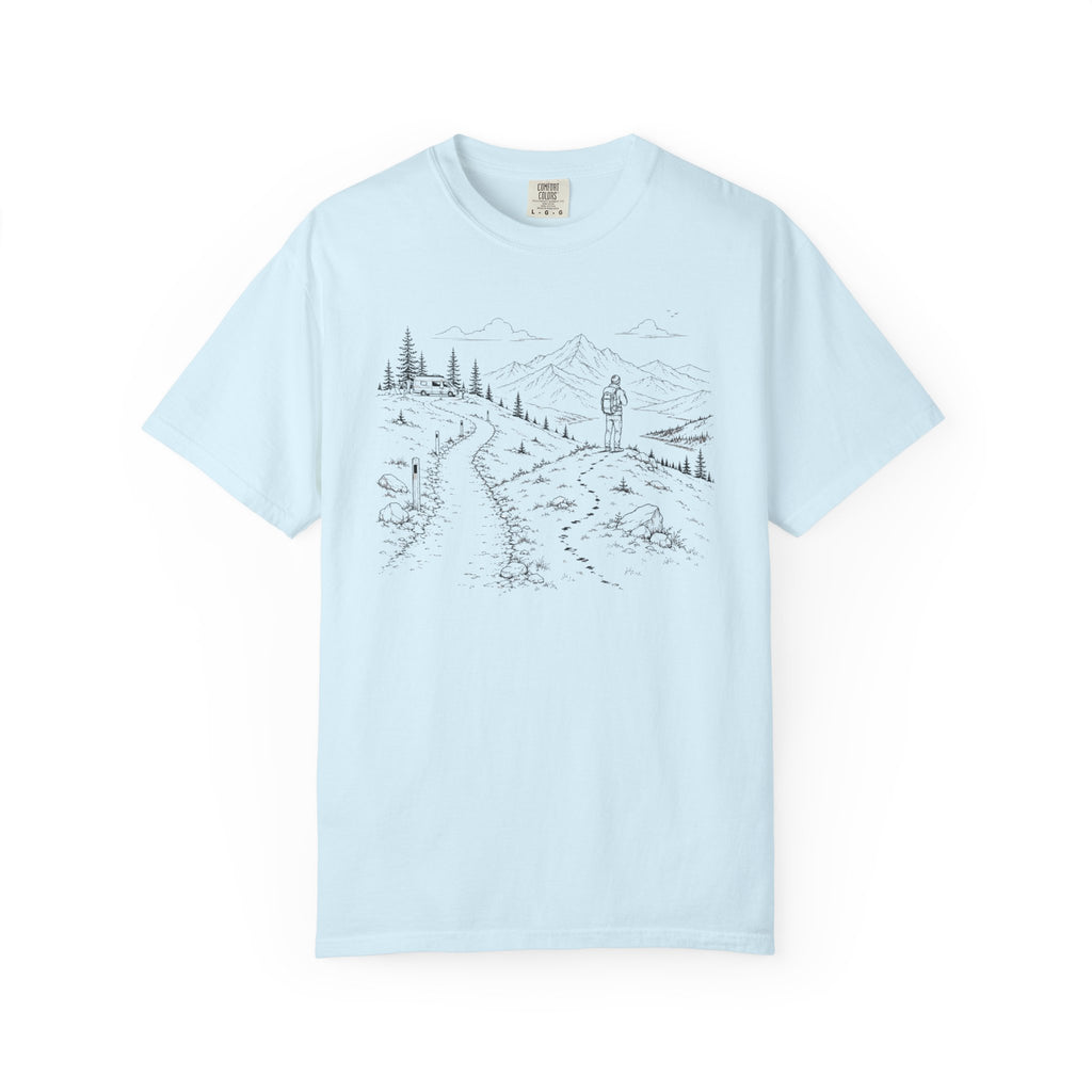 Van Parked Curiosity Kept Climbing - T-Shirt