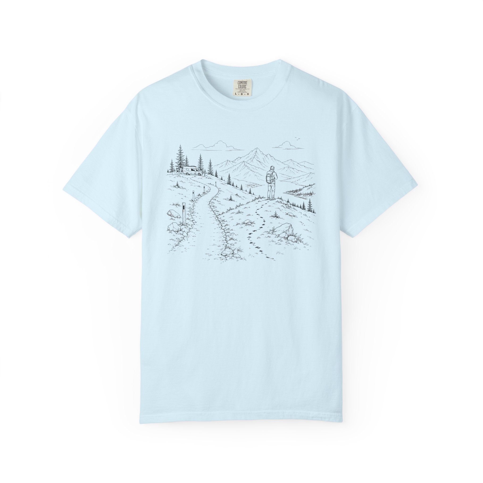 Van Parked Curiosity Kept Climbing - T-Shirt
