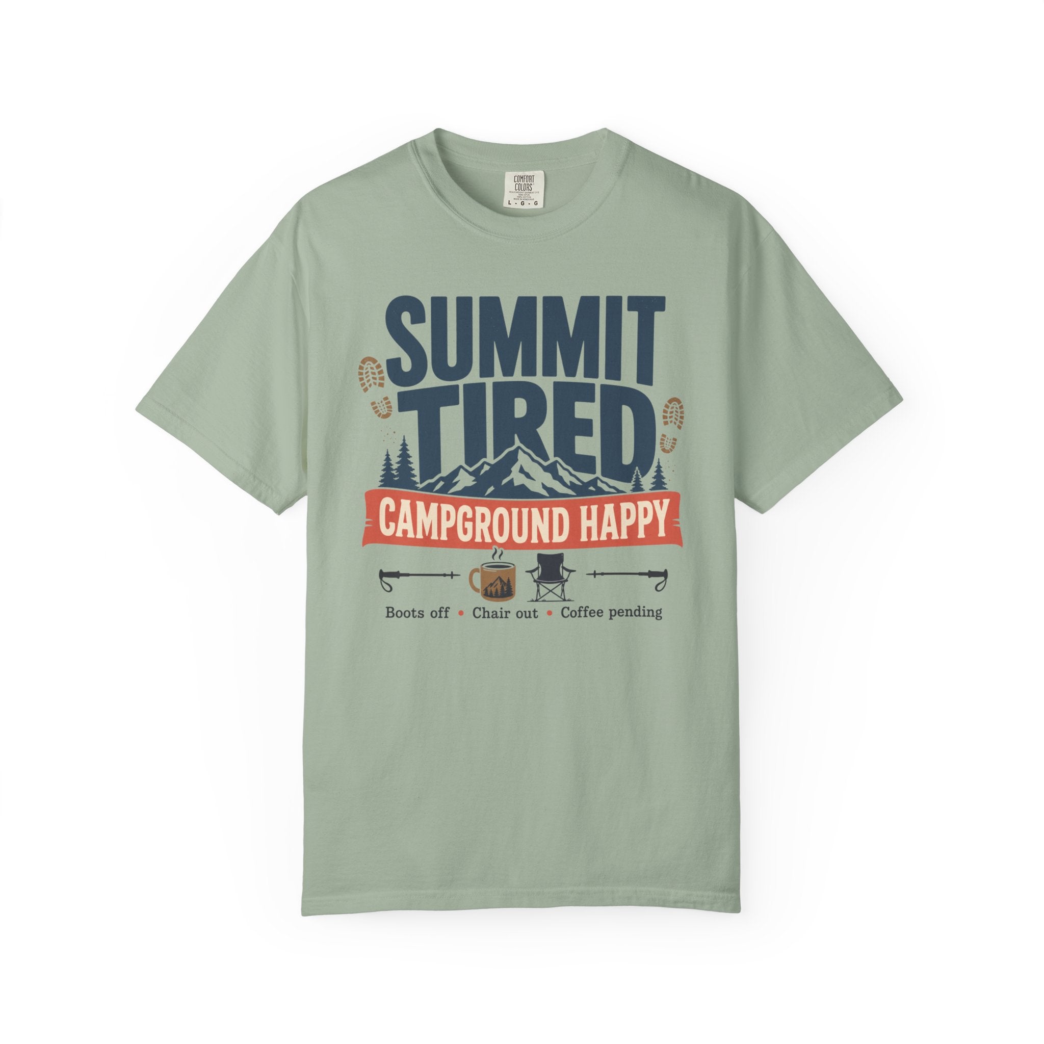 Summit Tired Campground Happy - T-Shirt