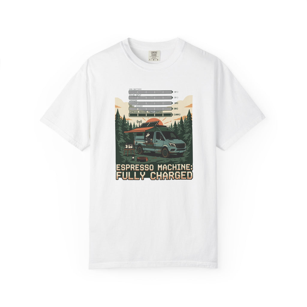 Espresso Machine Fully Charged - T-Shirt