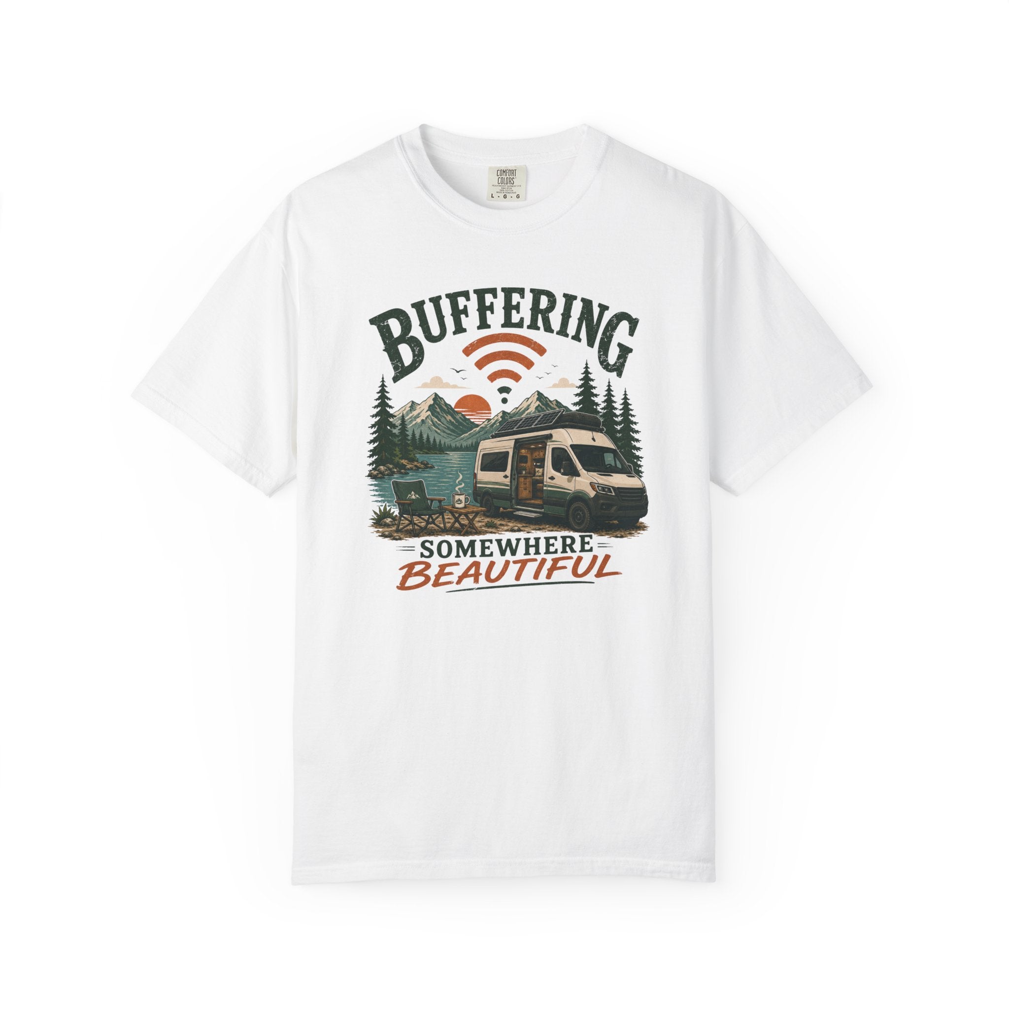 Buffering Somewhere Beautiful - T-Shirt