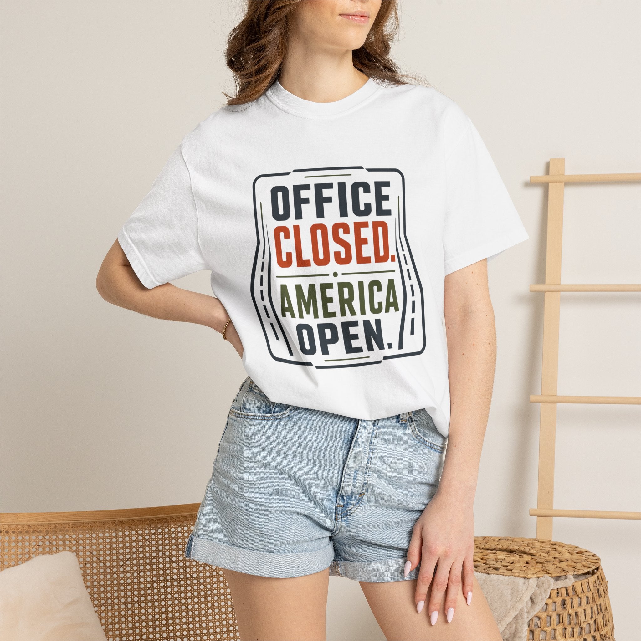 Office Closed America Open - T-Shirt