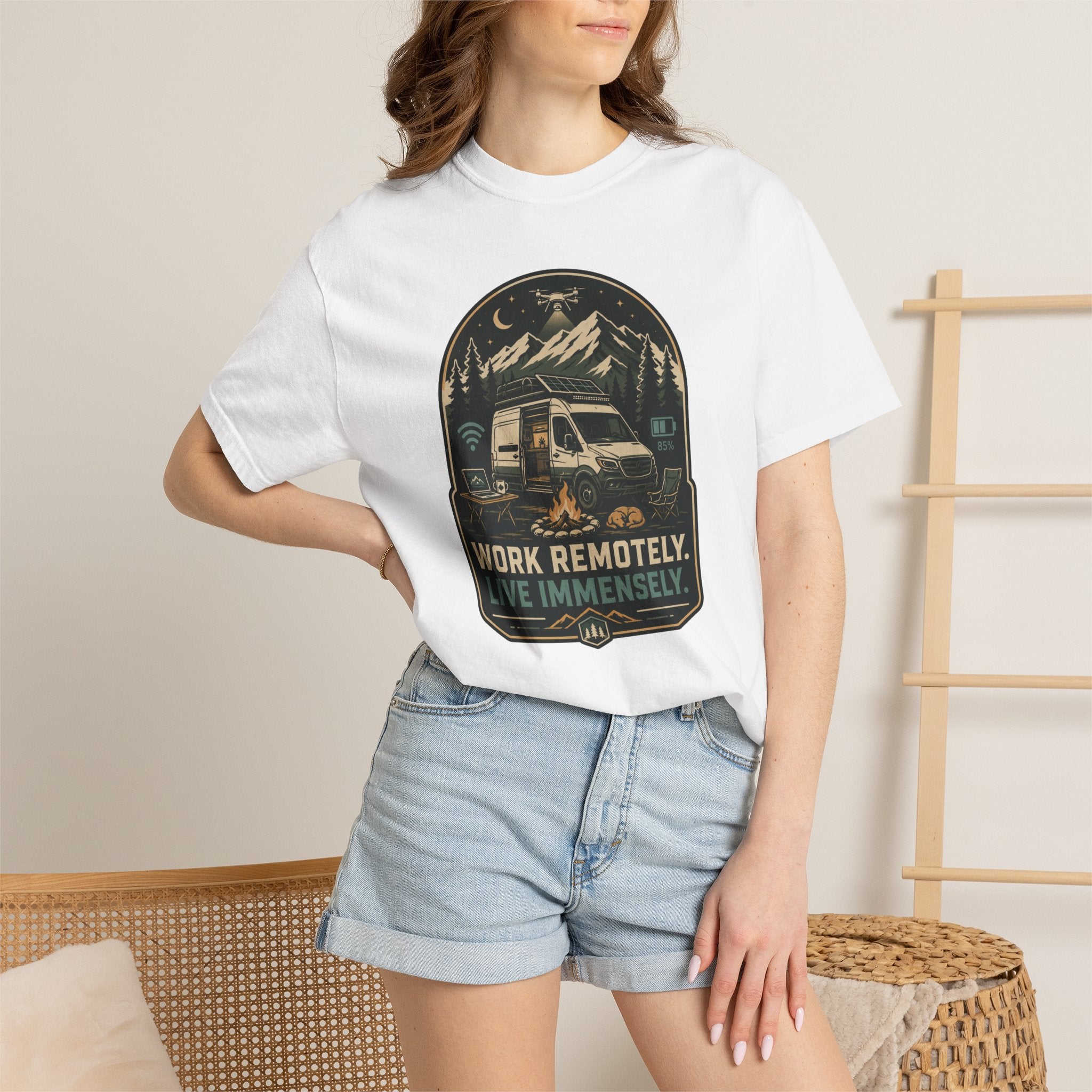Work Remotely Live Immensely - T-Shirt