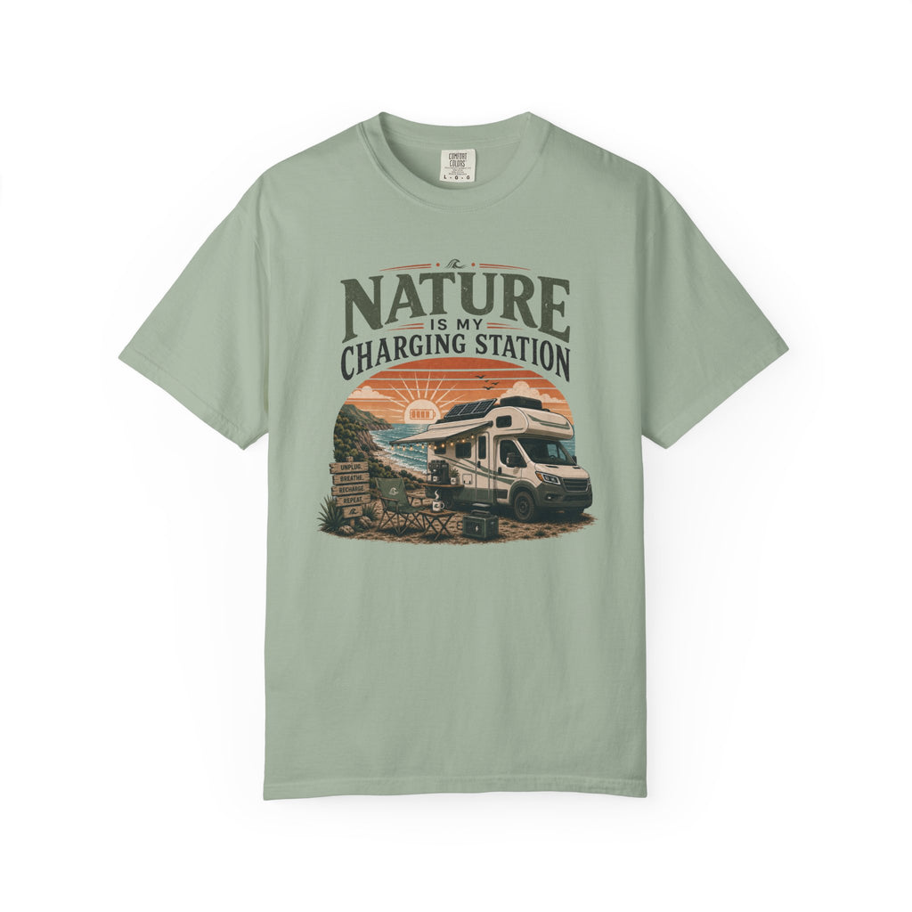 Nature Is My Charging Station - T-Shirt