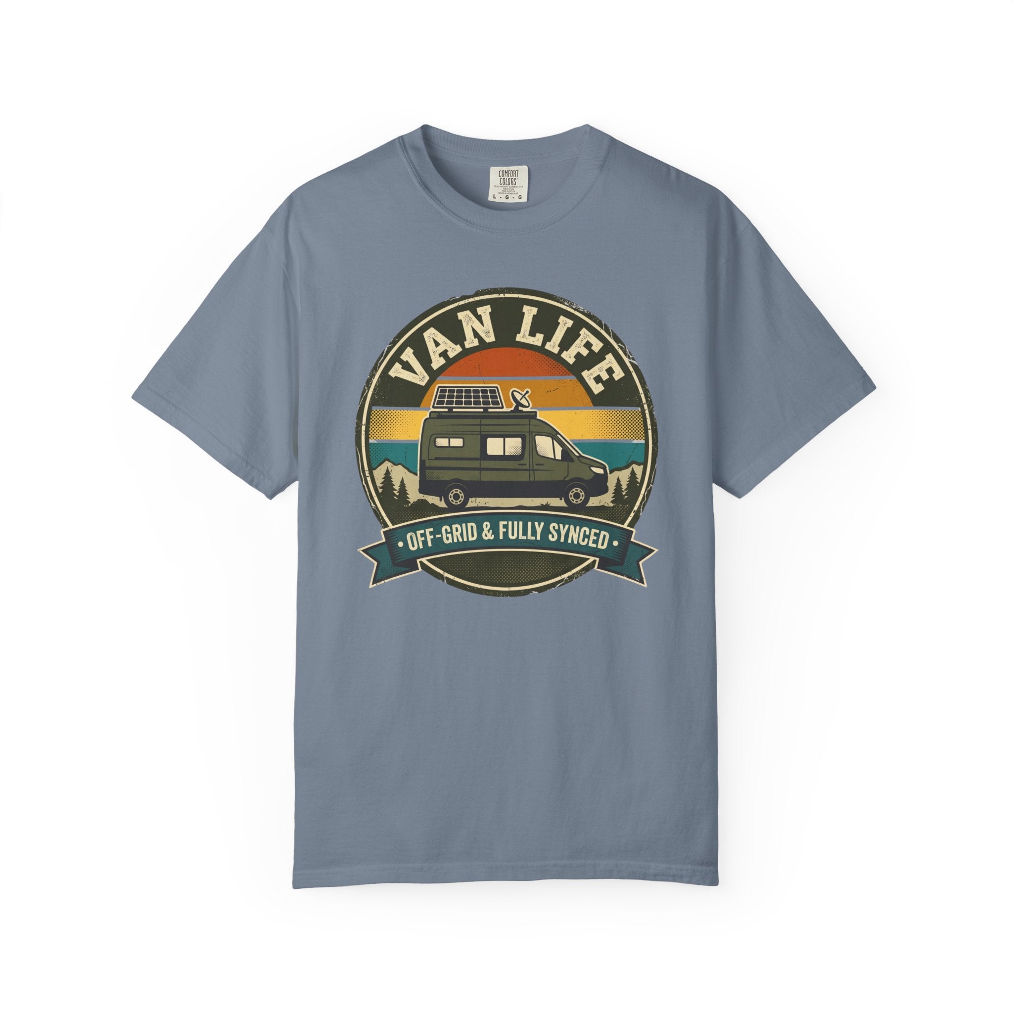Van Life Offgrid And Fully Synced - T-Shirt