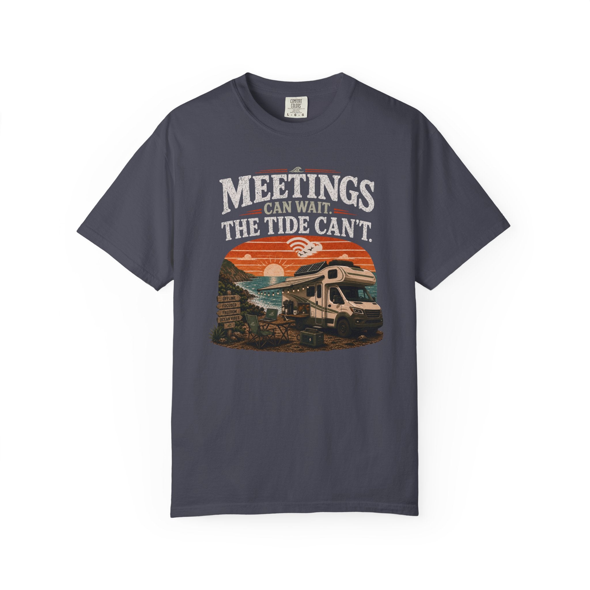 Meetings Can Wait The Tide Can't - T-Shirt