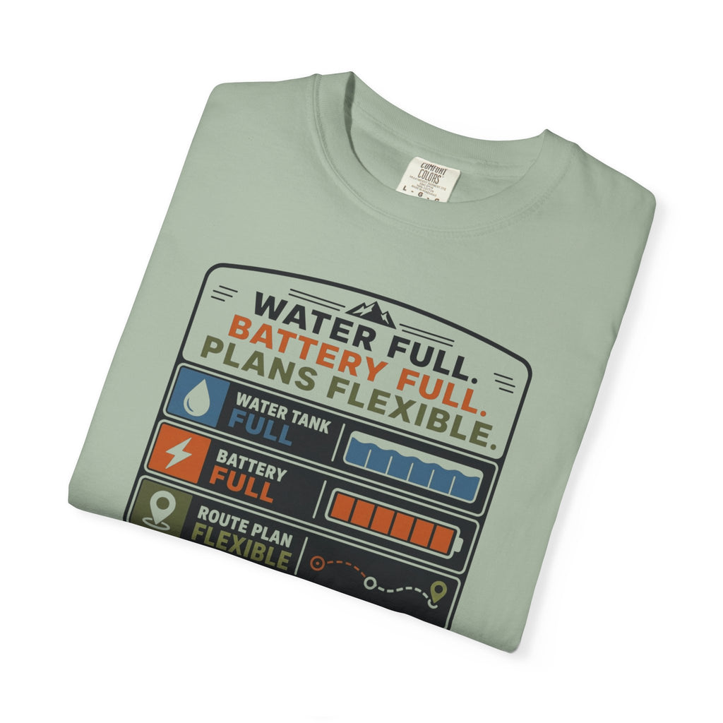 Water Full Battery Full Plans Flexible - T-Shirt