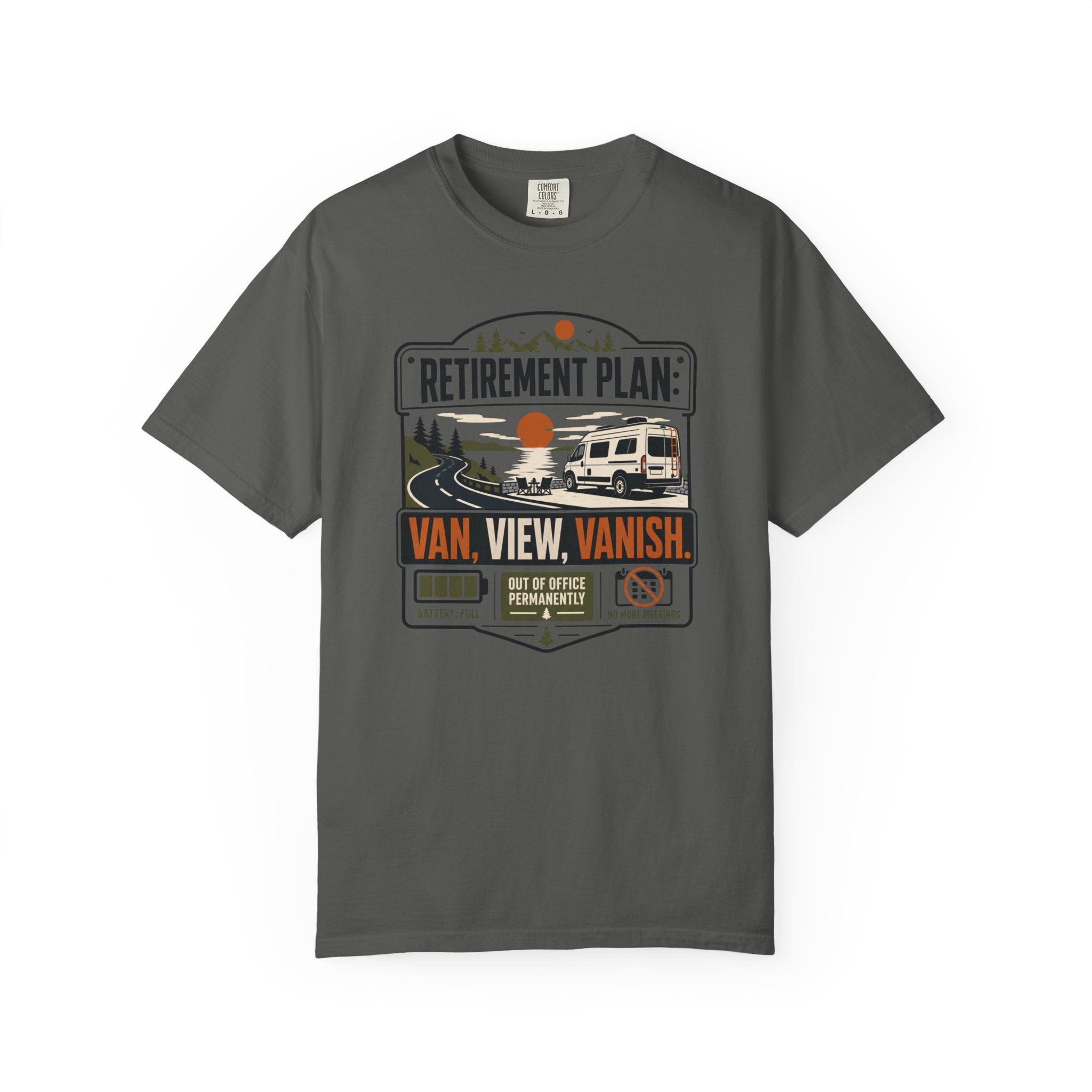 Retirement Plan Van View Vanish - T-Shirt