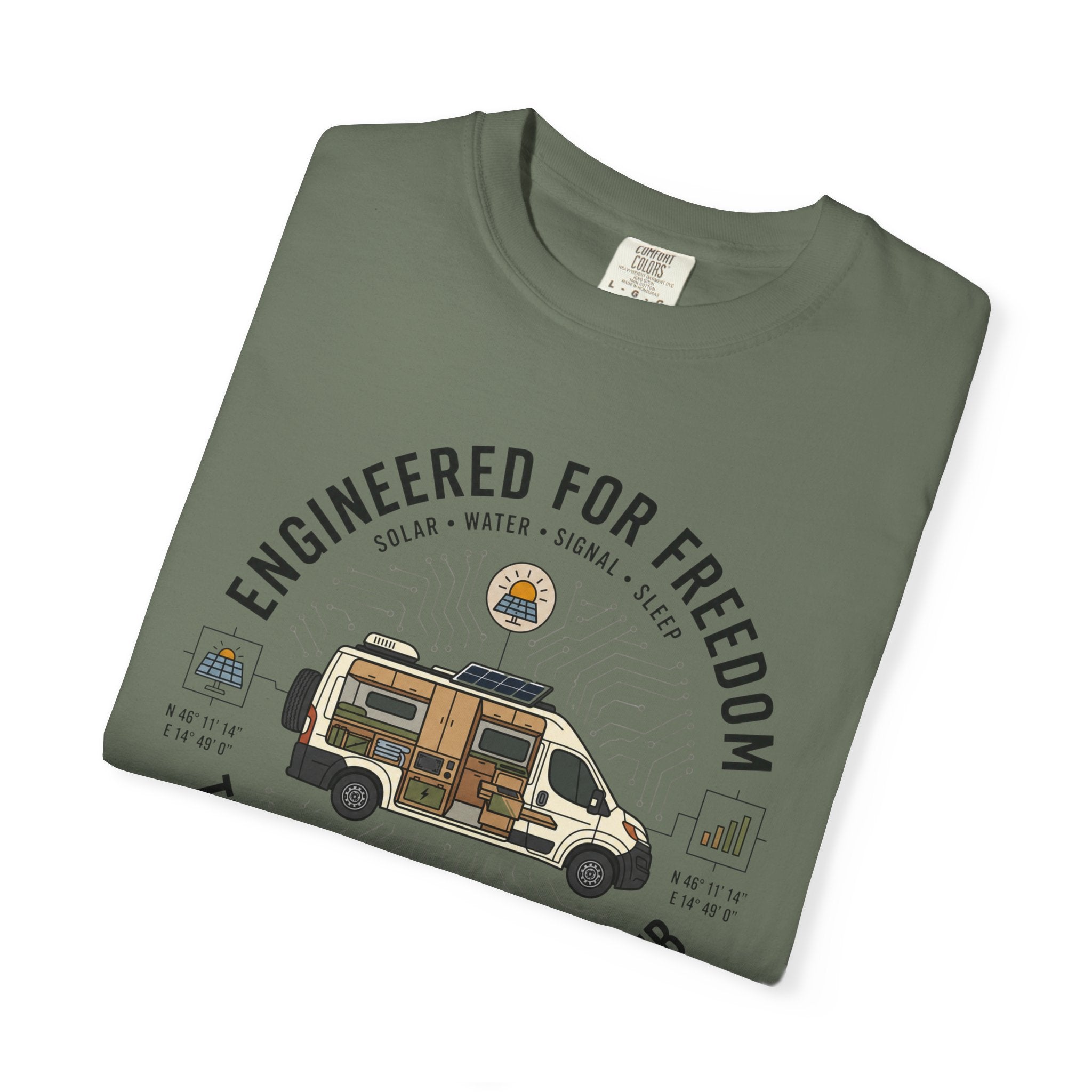 Engineered For Freedom Tiny Home Intelligence Club - T-Shirt
