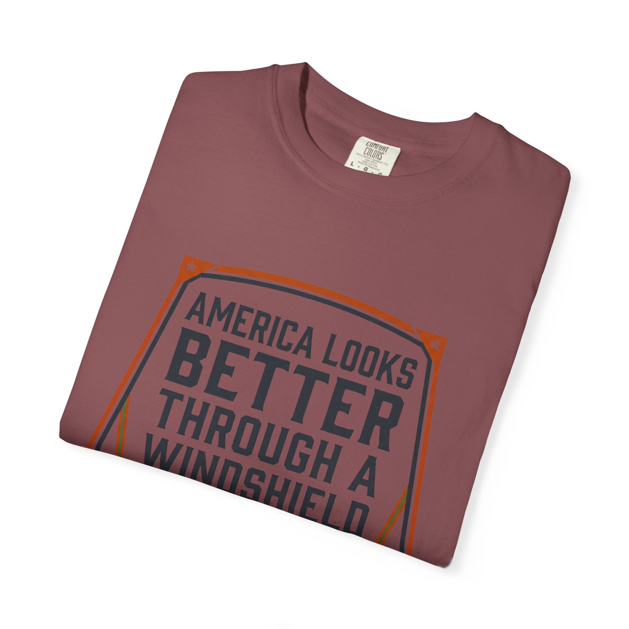 America Looks Better Through A Windshield - T-Shirt