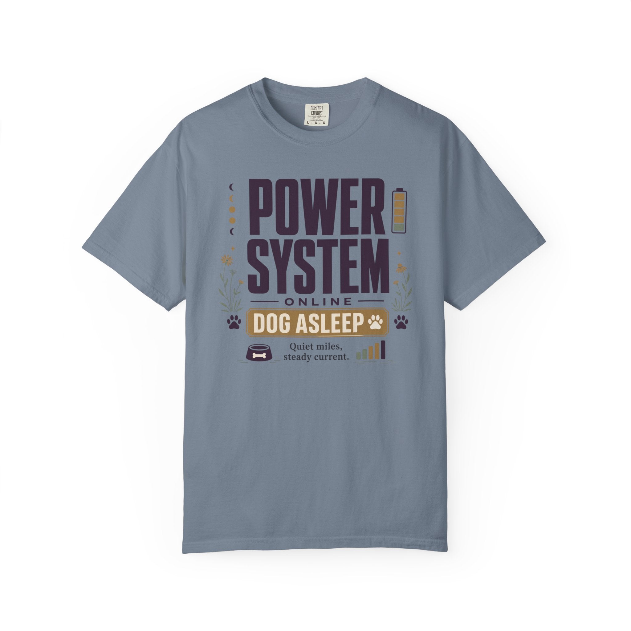 Power System Online Dog Asleep - T-Shirt
