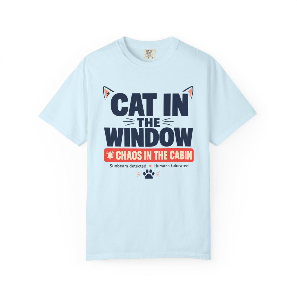 Cat In The Window Chaos In The Cabin - T-Shirt