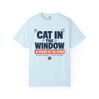 Cat In The Window Chaos In The Cabin - T-Shirt